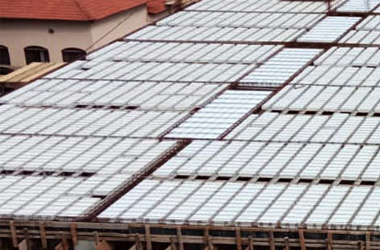 Instalação de lajes treliçadas em obra residencial Brasília-DF pela equipe AGS Lajes